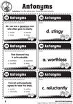 Quiz-Quiz-Trade Vocabulary grades 2 to 6 page 8 sample