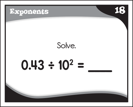 Equivalent Fractions card