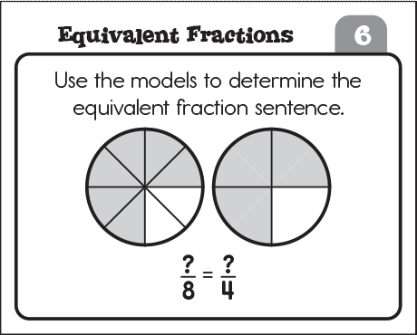 Equivalent Fractions card