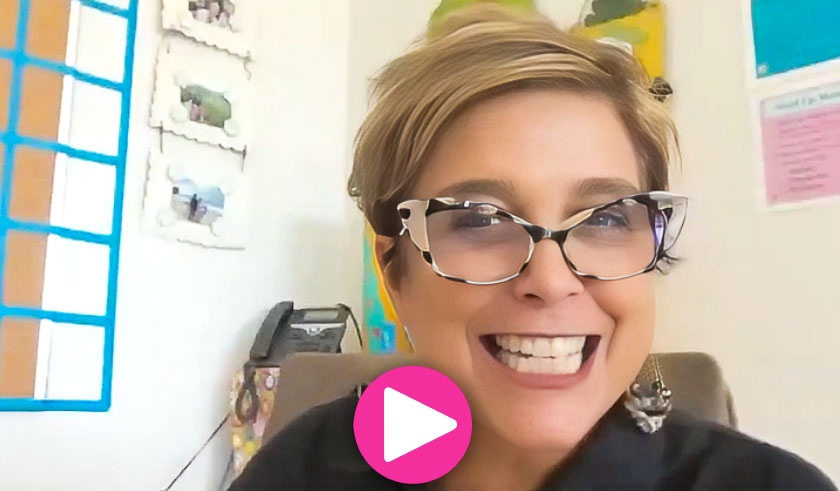 Thumbnail of video showing teacher in the classroom